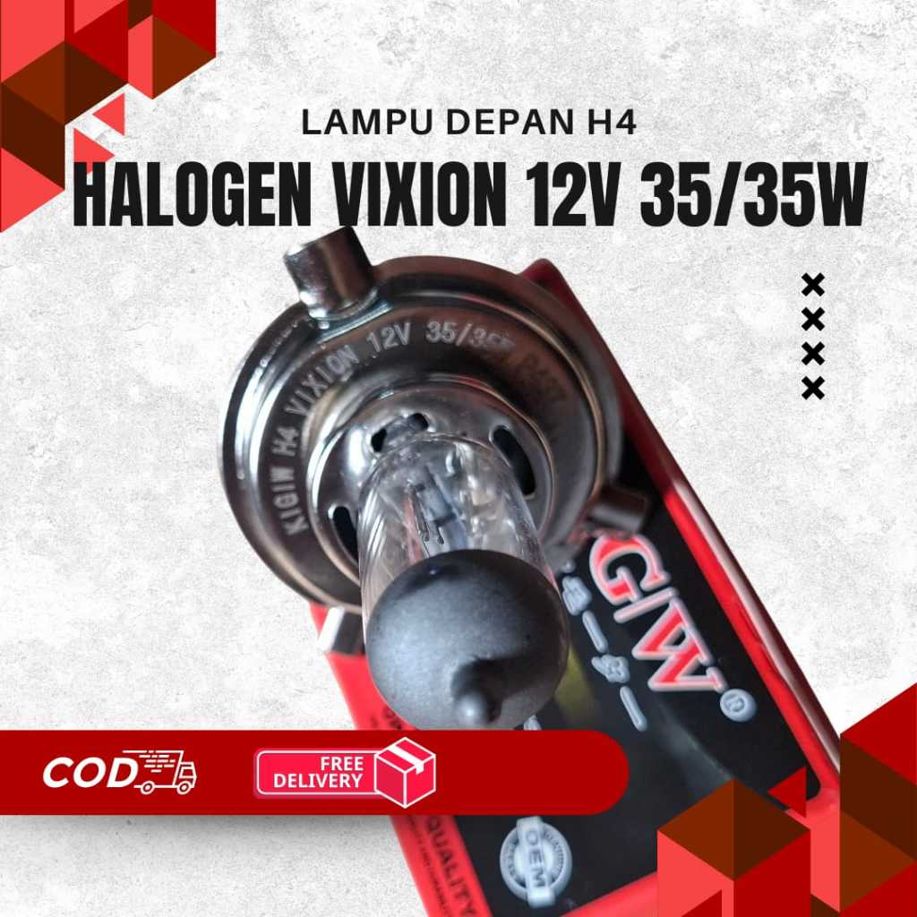 Jual Lampu Halogen H4 KAGAWA 12V | Bohlam Motor H4 / HS1 Super Terang ...