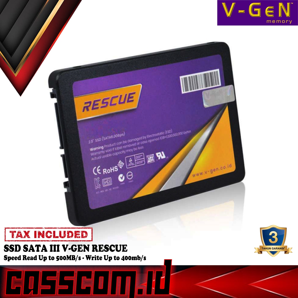 Jual SSD Vgen Rescue SATA 3 128GB / 256GB / 512GB - V-GeN Rescue SATA2 ...