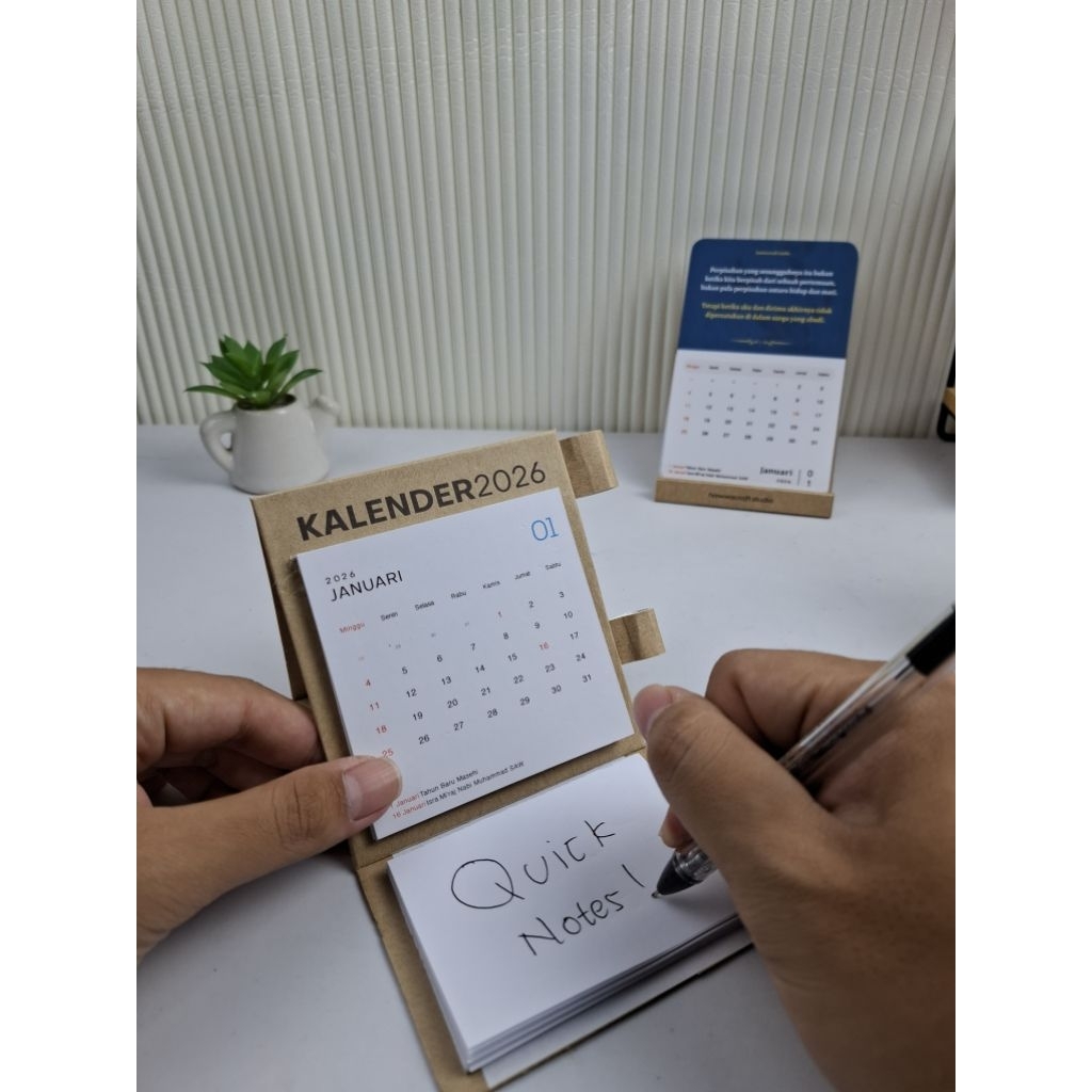 Jual KALENDER MEJA CUSTOM PLUS NOTEPAD | Shopee Indonesia