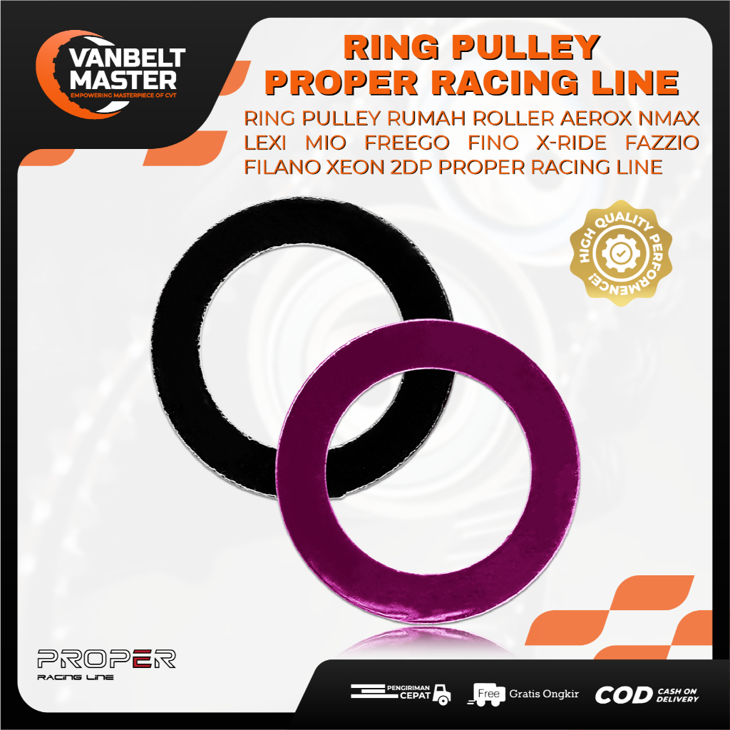 Jual PROPER Ring Pulley Puli Rumah Roller Magic Washer Mio Sporty Smile ...