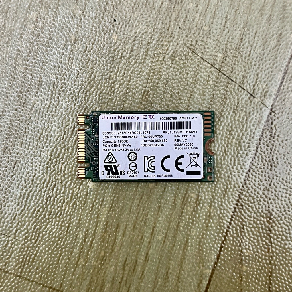 Jual Union Memory NVMe M.2 2242 128GB + Windows10 | Shopee Indonesia