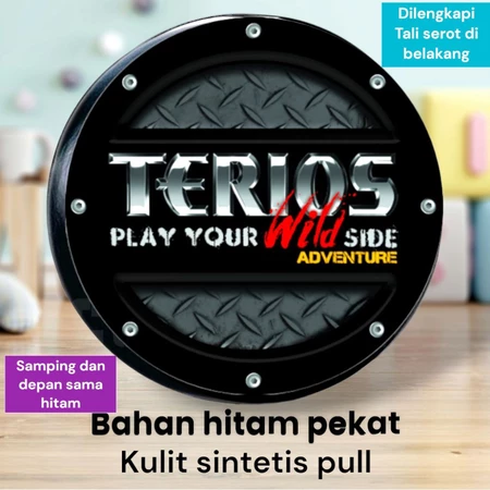 Sarung Ban Terios Kulit Sintetis Anti Air Hitam