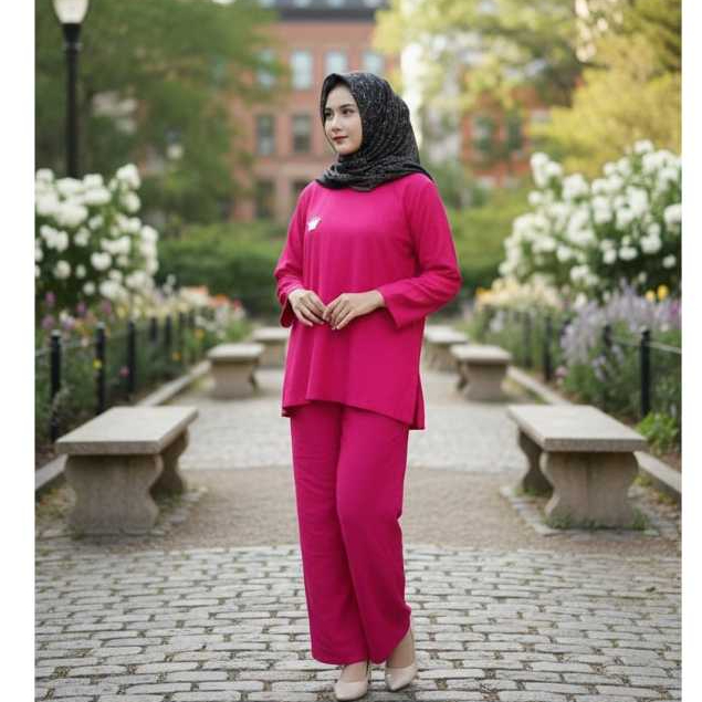 Jual OVERSIZE ONE SET KNIT HORNET PREMIUM LD 120 TEBAL ADEM/Setelan ...