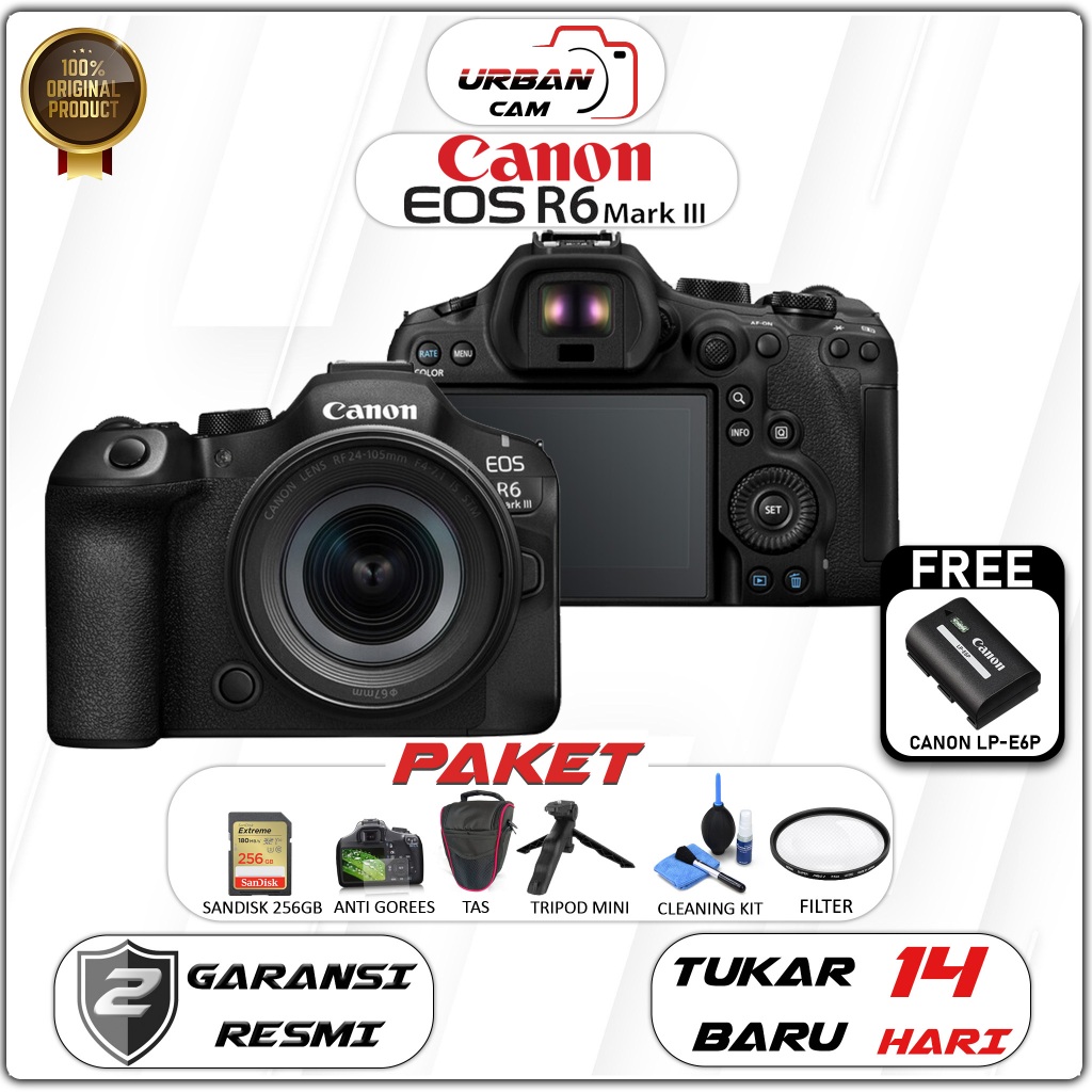 Jual Canon EOS R6 Mark III Kit RF 24-105mm f4-7.1 / Canon EOS R6 III ...