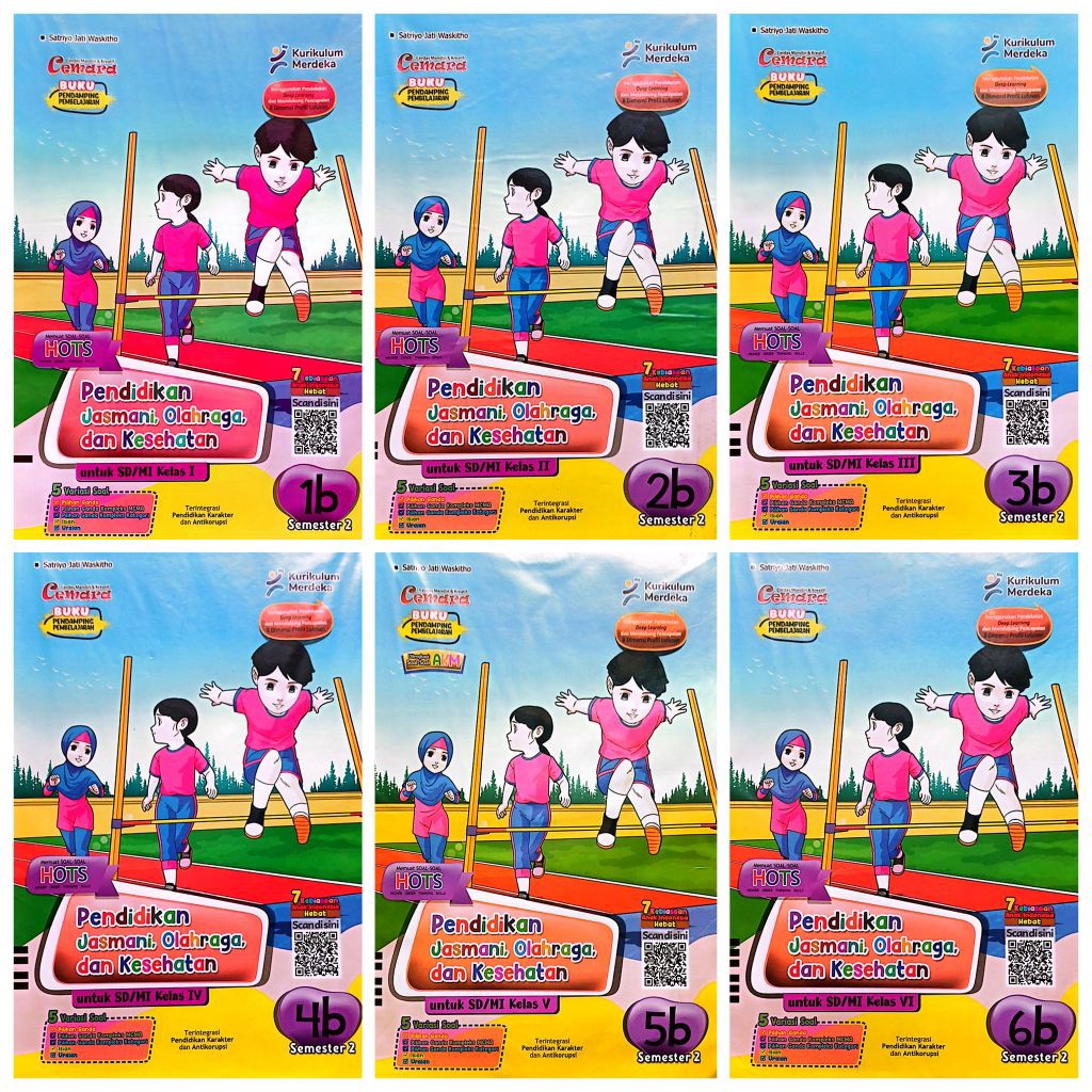 Jual BUKU LKS SD MI CEMARA PJOK KELAS 1 2 3 4 5 6 SEMESTER 2 GENAP ...