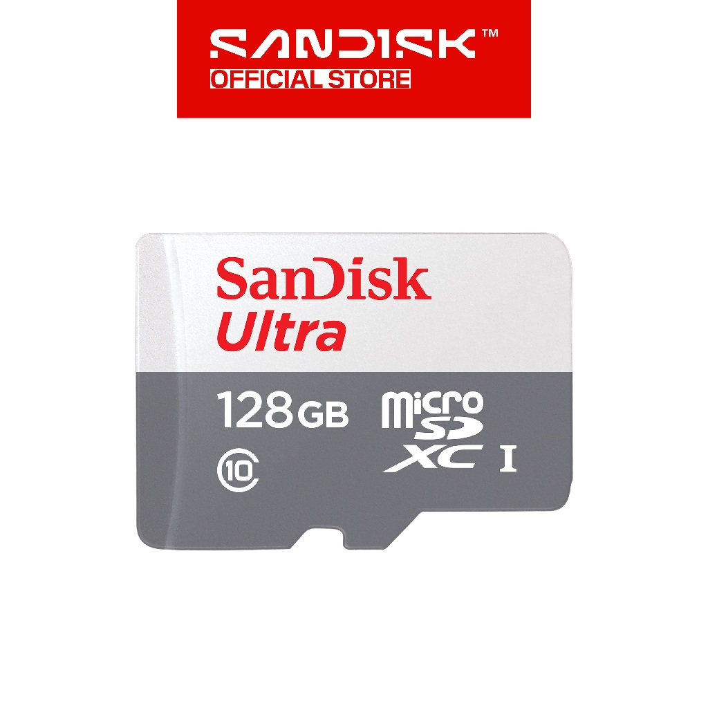SANDISK microSDXC Ultra 128GB UHS-I Class 10 (Up to 100MB/s) - QUNR