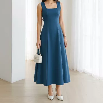 VELOVE Caren Dress 14 Colors 3 Size Party Dress Wanita