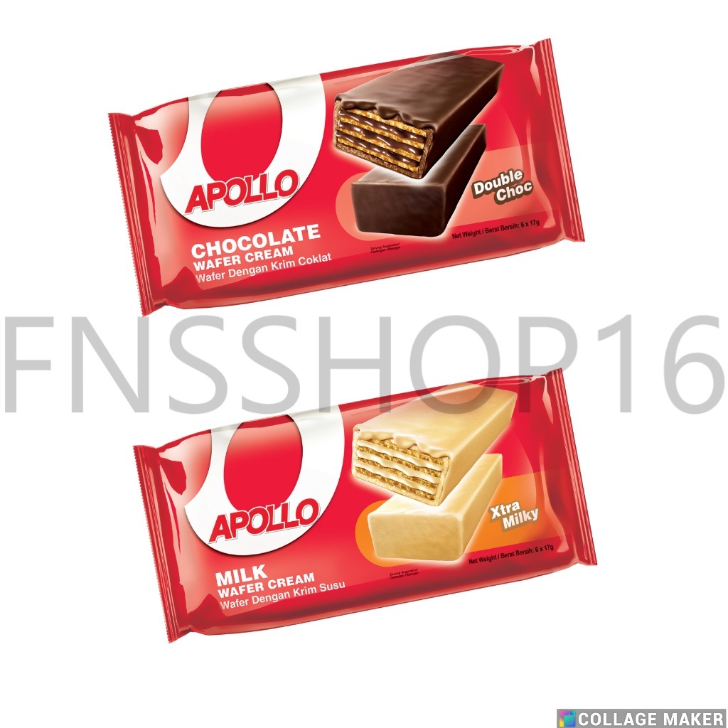 Jual Apollo Wafer Cream Cokelat Susu 102g | Shopee Indonesia