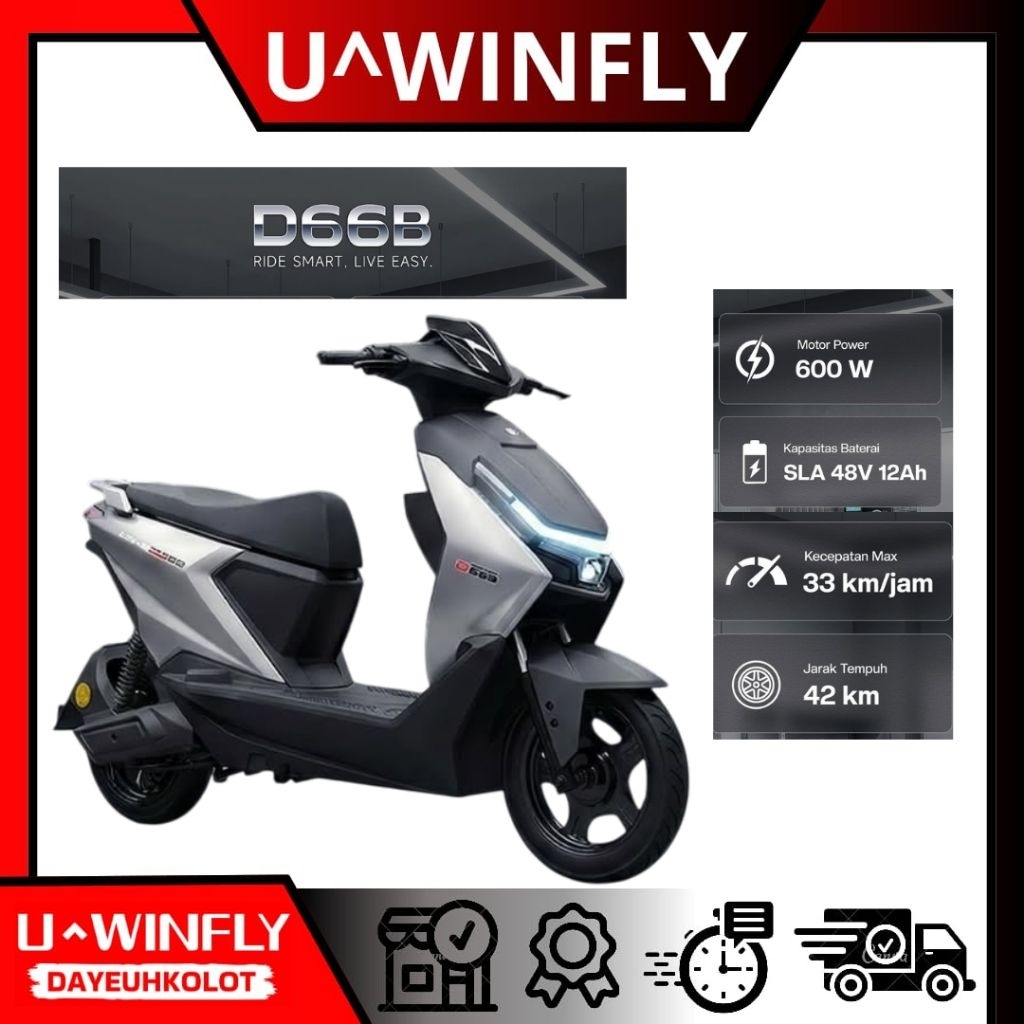 Jual Sepeda Listrik Terbaru UWINFLY D66A D66B 600w garansi Resmi ...