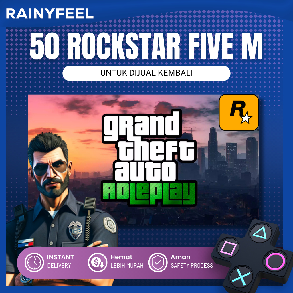 Jual [BONUS GAME RANDOM] x50 / x 10 GTA 5 FiveM Account Social Club ...