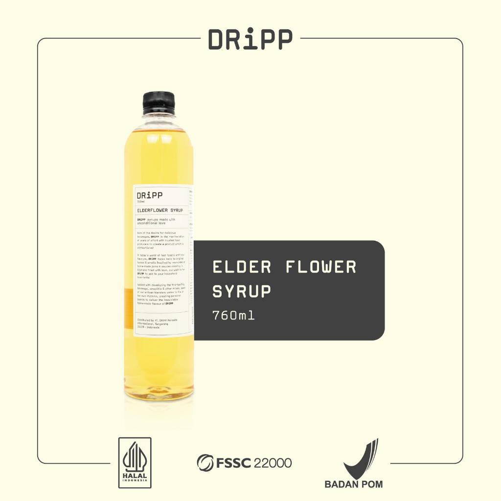 Jual DRiPP Elderflower Syrup 760ml (Sirup Rasa Bunga Elderflower ...