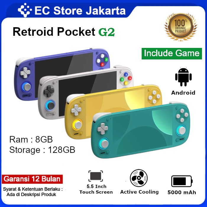 Jual Retroid Pocket G2 Retro Handheld Video Game Console Android System ...