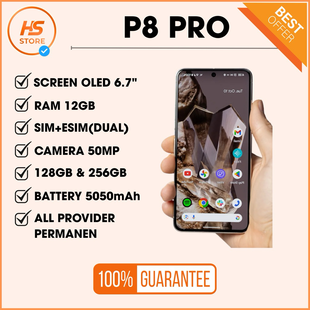 Jual P 8 PRO 128GB 256GB SECOND ORIGINAL ALL SIM SUPPORT | Shopee Indonesia