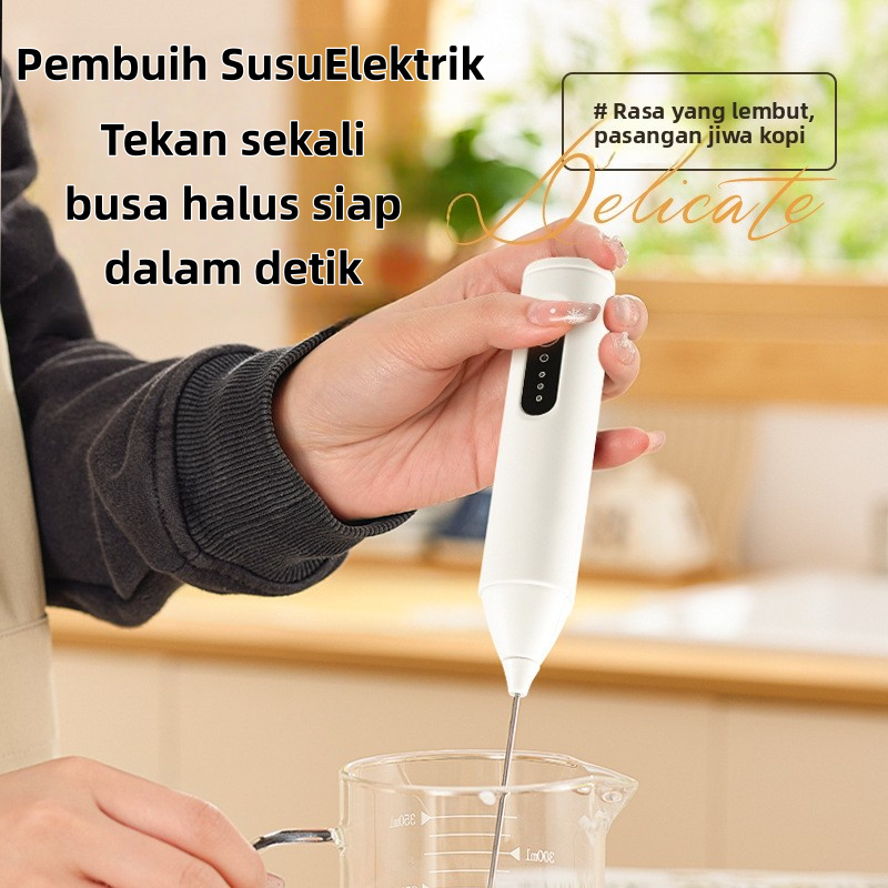 Frother Kopi Dan Mixer Telur Elektrik Mini Food Grade, Pengaduk Tangan Untuk Rum - foto 5