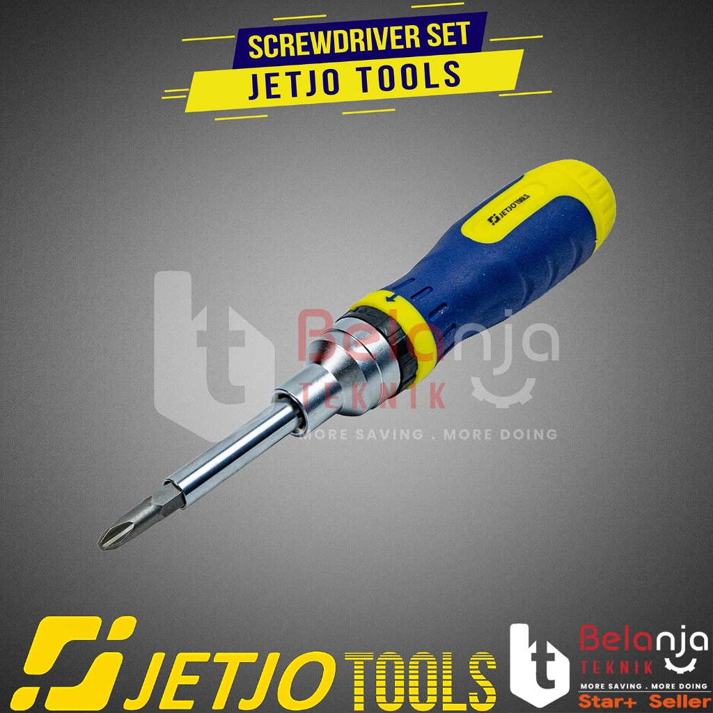 Jual Obeng Set 7 Pcs Jetjo Tools Interchangeable Screwdriver Set 7pcs ...
