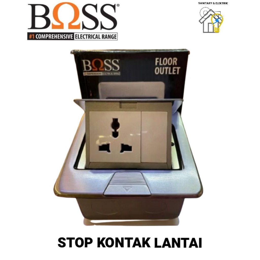 Jual Stop Kontak Lantai BOSS / Stop Kontak Lantai Universal Dan Blank ...