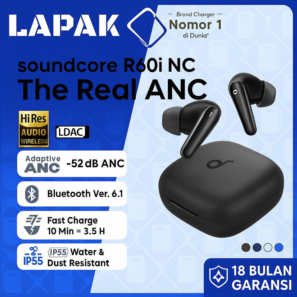 Jual Soundcore R60i NC by Anker ANC adaptive noise cancellation Hi Res ...