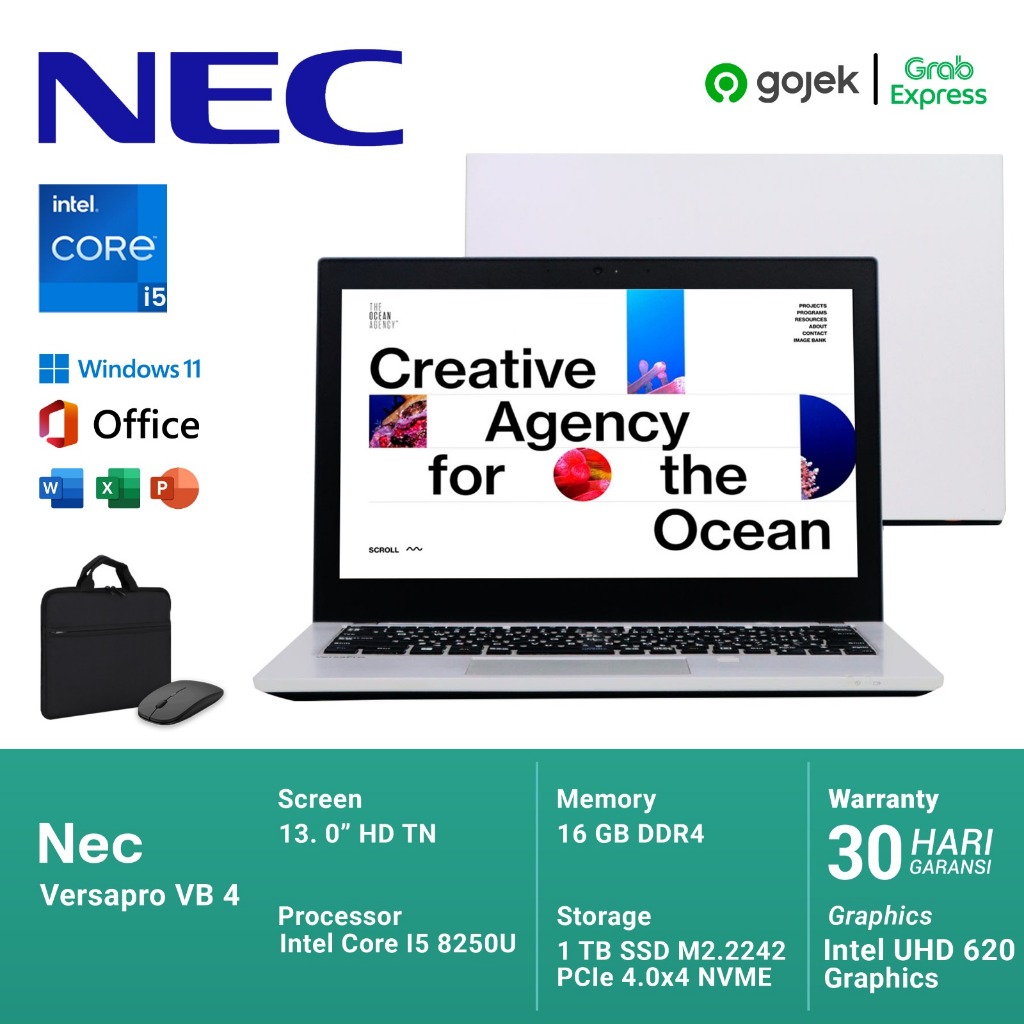 Jual Laptop Nec VersaPro VB-4 Intel Core i5 Gen 8 RAM 16GB SSD 1