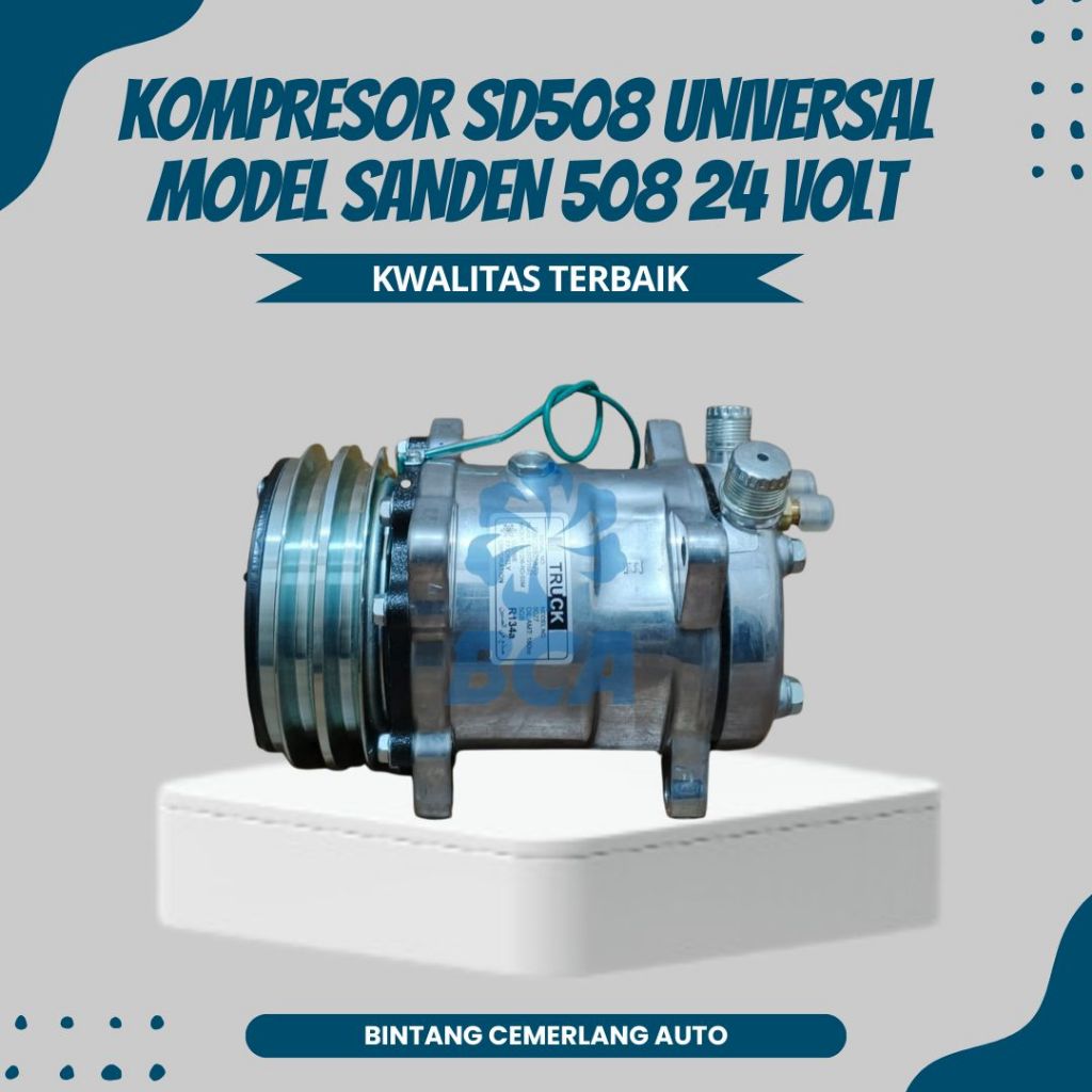 Jual COMPRESSOR KOMPRESOR AC Mobil Universal SD508 Model Sanden 508 ...
