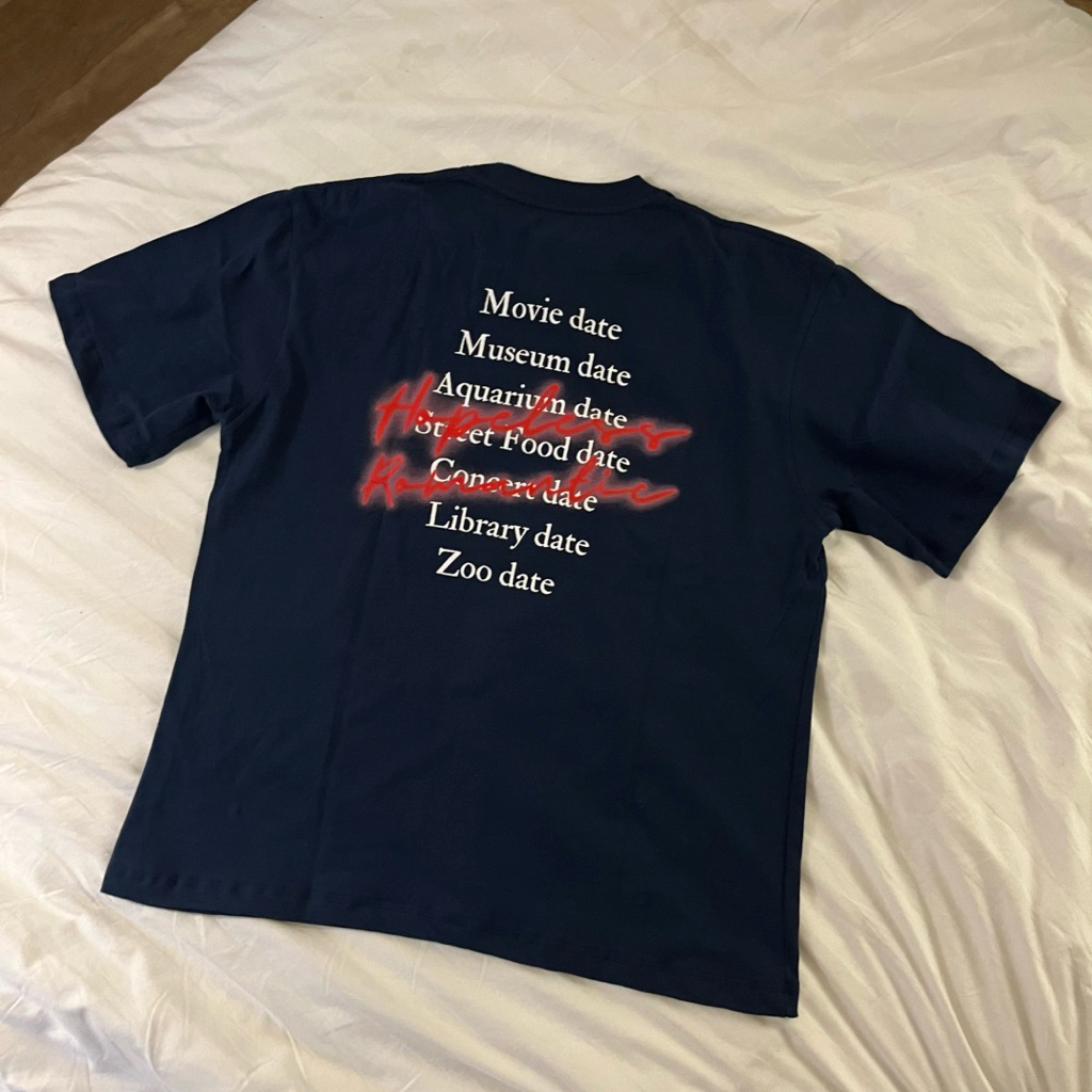 Jual Praedae Studio - Hopeless Romantic Navy Tee | Shopee Indonesia