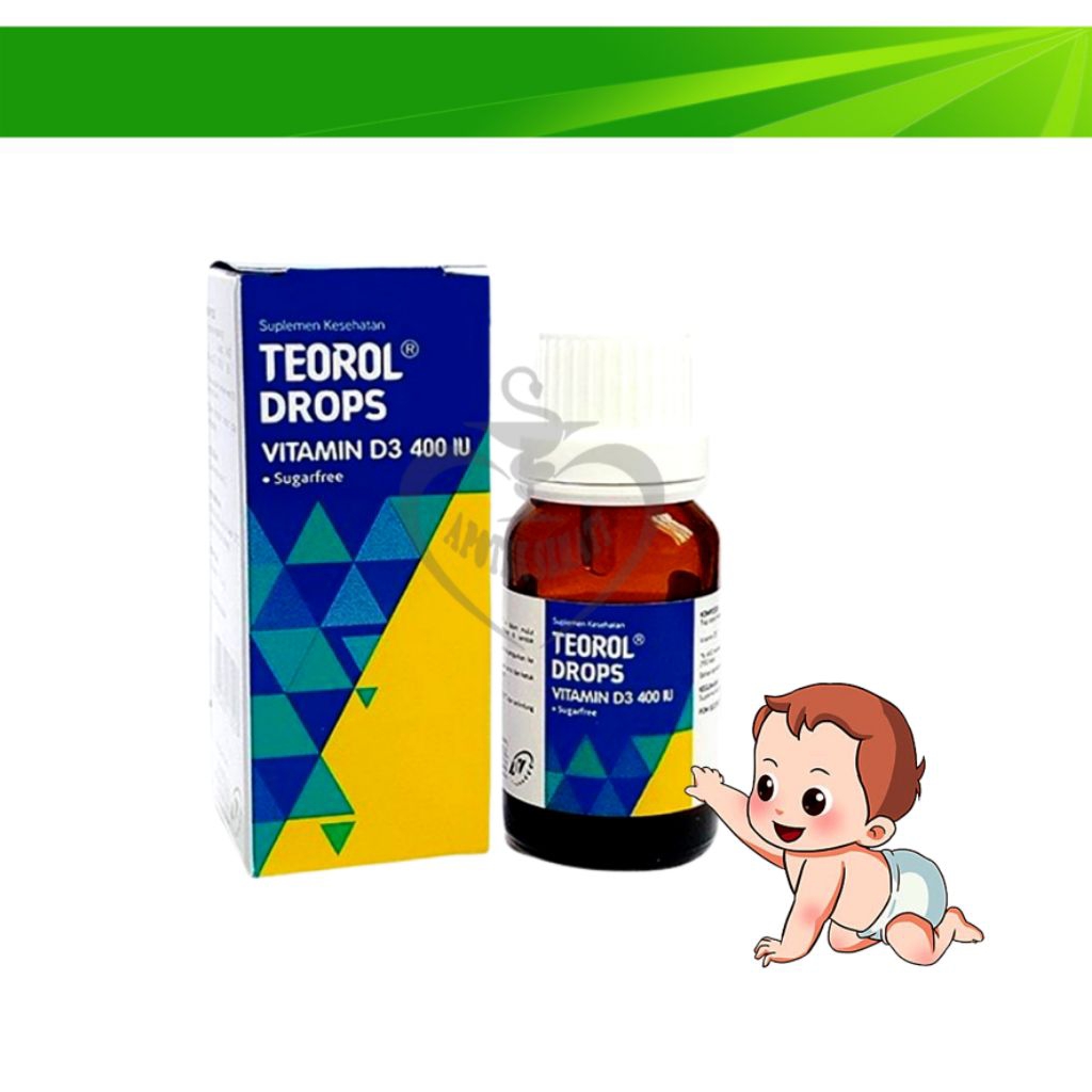Jual Teorol Drops Vitamin D3 400 lU Vitamin Kecerdasan Otak Anak ...