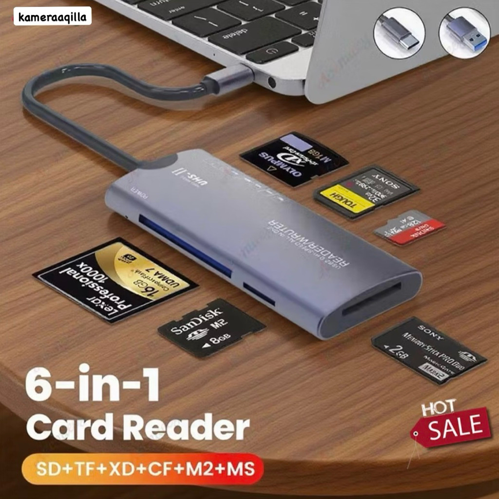 Jual CARD READER TYPE C UNTUK SEMUA MEMORI XD CARD SHDC MICRO SD STICK ...