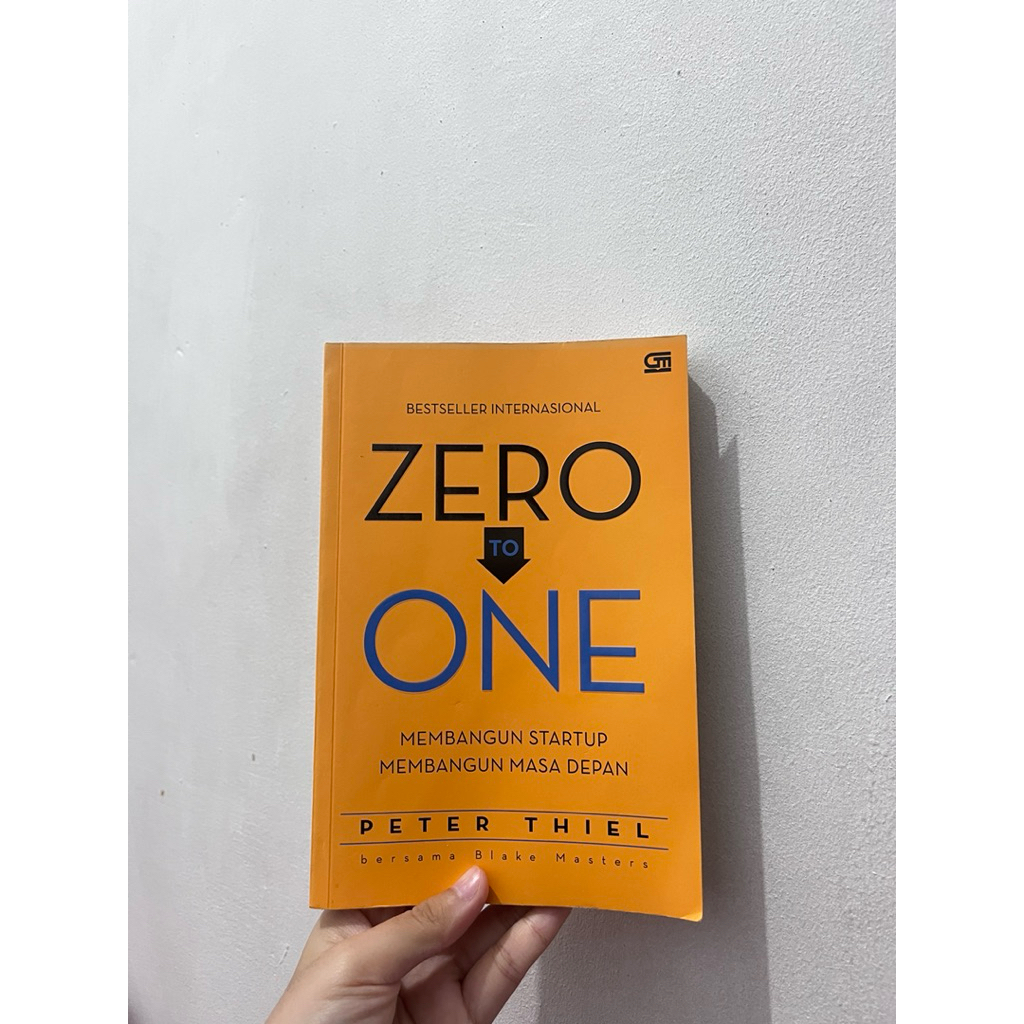 Jual [PRELOVED] BUKU ZERO TO ONE BY PETER THIEL | Shopee Indonesia
