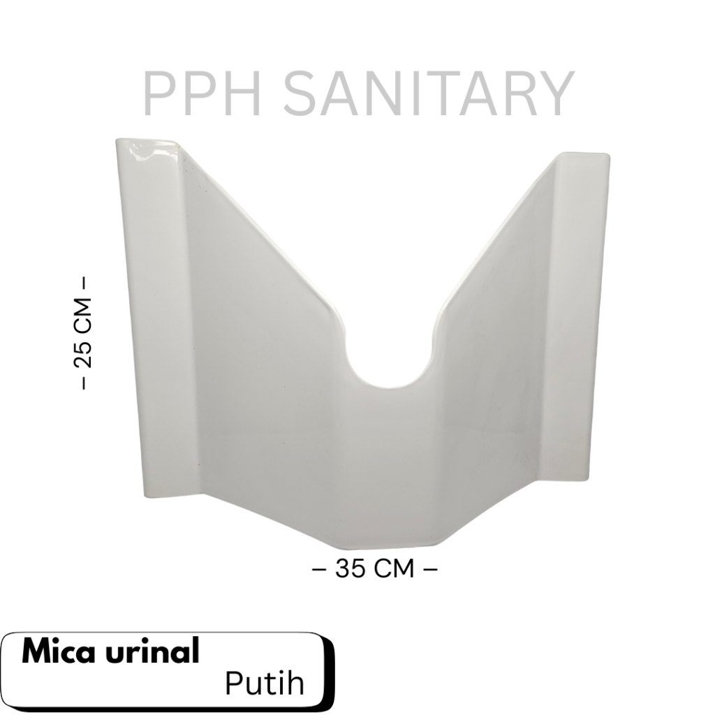 Jual Mica urinal protector warna putih susu anti ciprat tipe U57 ...