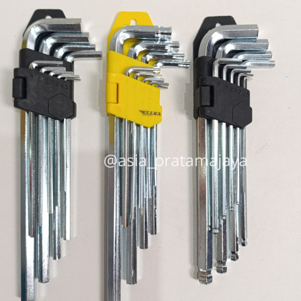 Jual Kunci L Set 9pcs 9in1 MM Panjang Kunci L Set Alat Perkakas ...