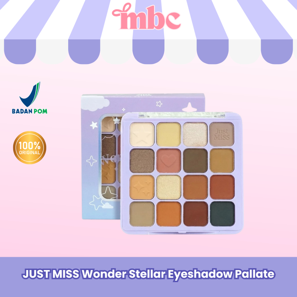 Jual MBC Official - JUST MISS Wonder Pallete Stellar Eye shadow 16 ...