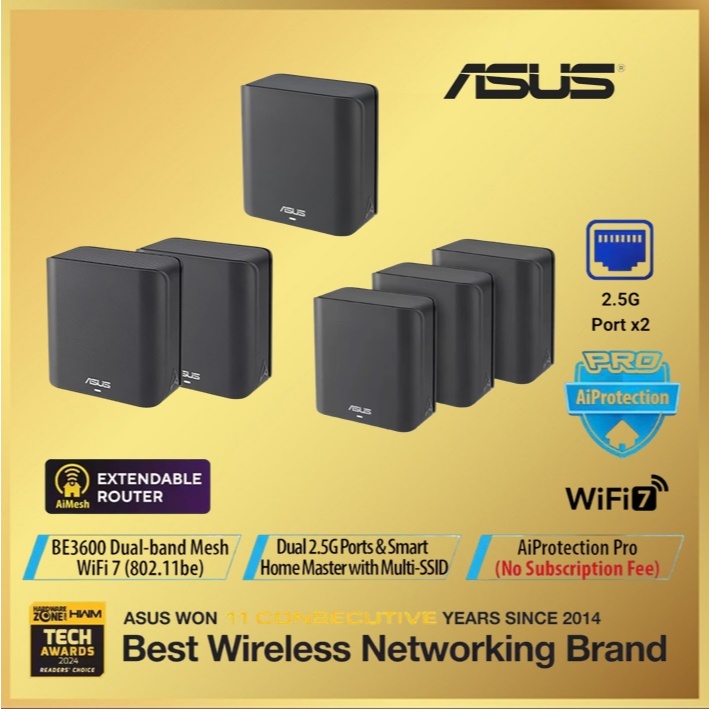 Jual Asus ZenWiFi BD4 Dual-Band WiFi 7 AiMesh Extendable Router BD 4 ...