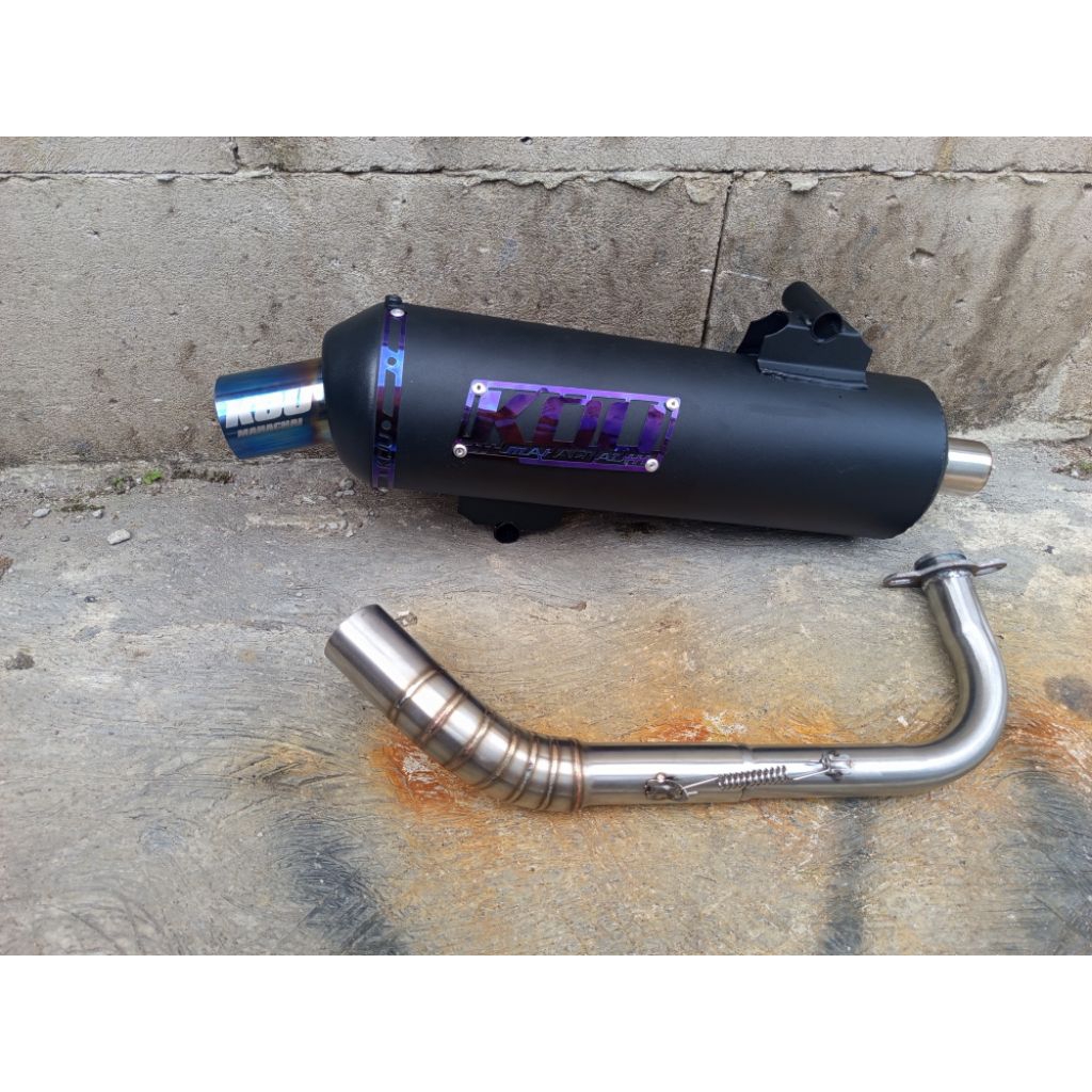 Jual knalpot standar racing type KOU inlet 38 cacing pnp ALL matic ...