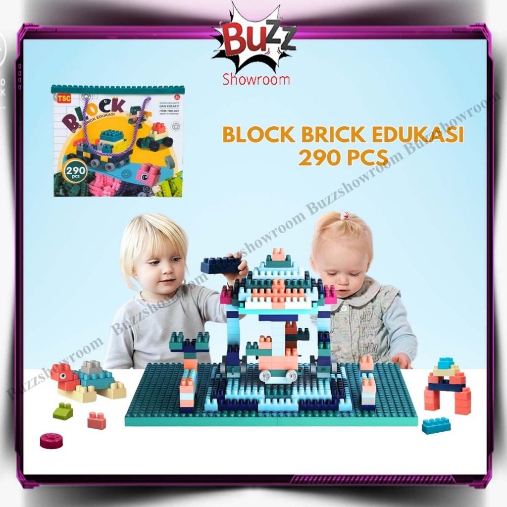 Jual Building Block Brick Edukasi 290pcs Mainan Bricks Balok Susun DIY ...