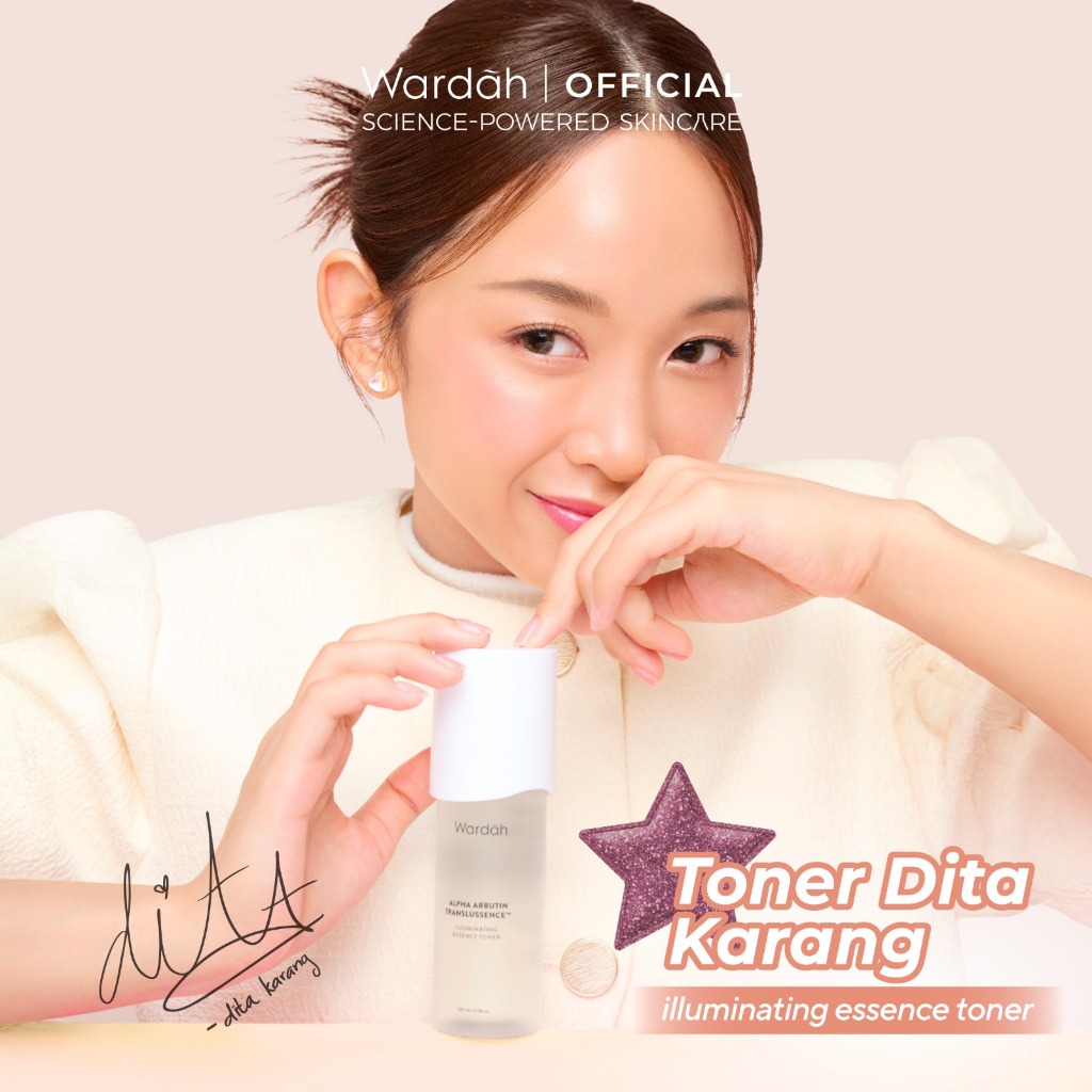 WARDAH Alpha Arbutin Translussence Illuminating Essence Toner Mencerahkan Kulit Menghilangkan Dark Spot Menghidrasi - Skincare