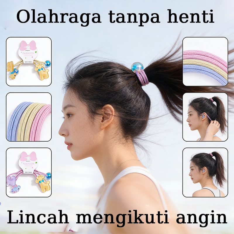 Jual Tali Rambut Anak Motif Bunga, Aman untuk Rambut dan Tidak Sakit ...
