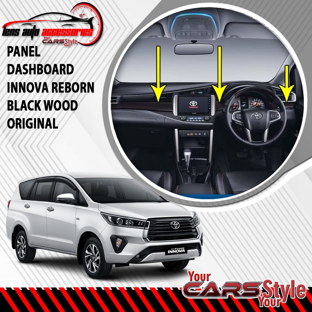 Jual PANEL DASHBOARD INNOVA REBORN BLACK WOOD ORIGINAL | Shopee Indonesia