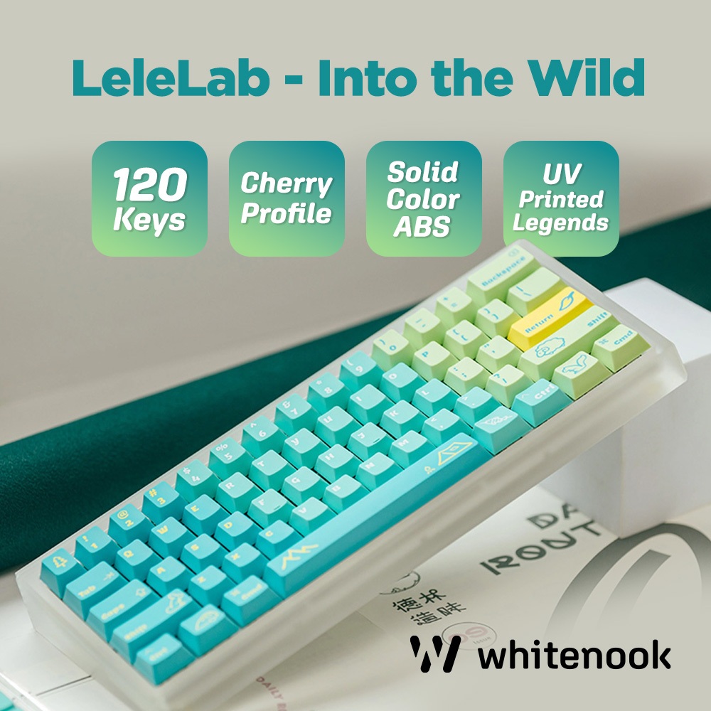 Jual Lelelab Into The Wild Keycaps ABS Dyesub Cherry Profile UV Printed ...