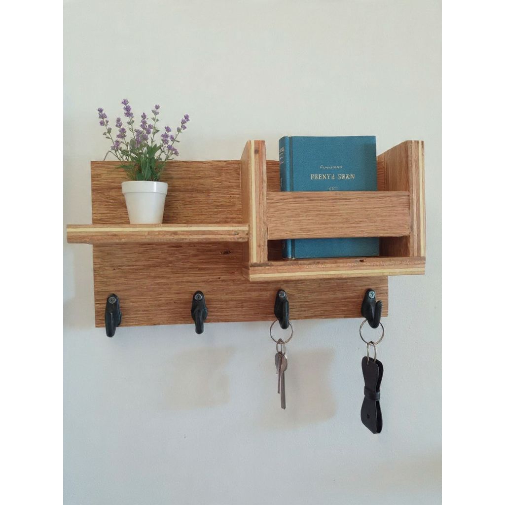 Jual Rak dinding tempat gantung kunci serbaguna | Shopee Indonesia