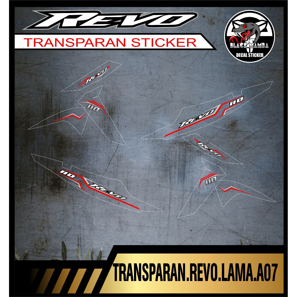 Jual STRIPING TRANSPARAN REVO LAMA VARIASI STICKER REVO LAMA CODE A07 ...