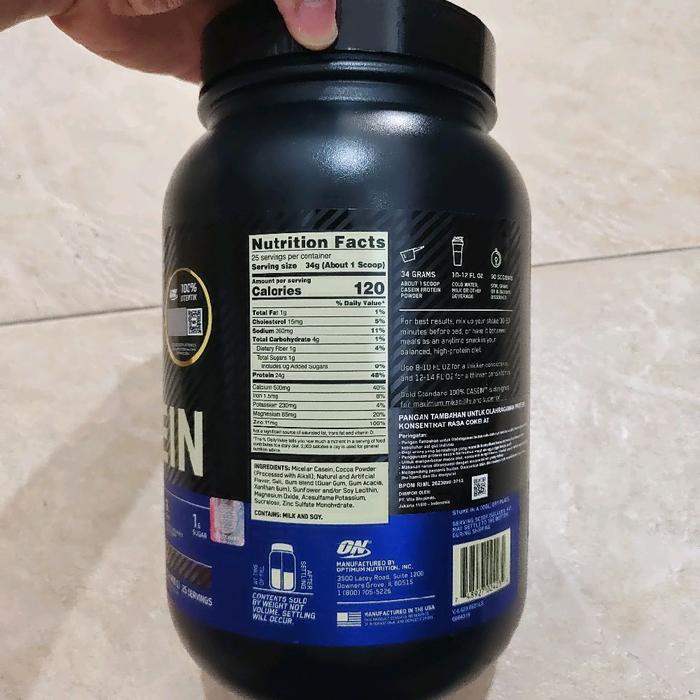 Jual Optimum Nutrition ON Gold Standart 100% Casein Chocolate Supreme ...