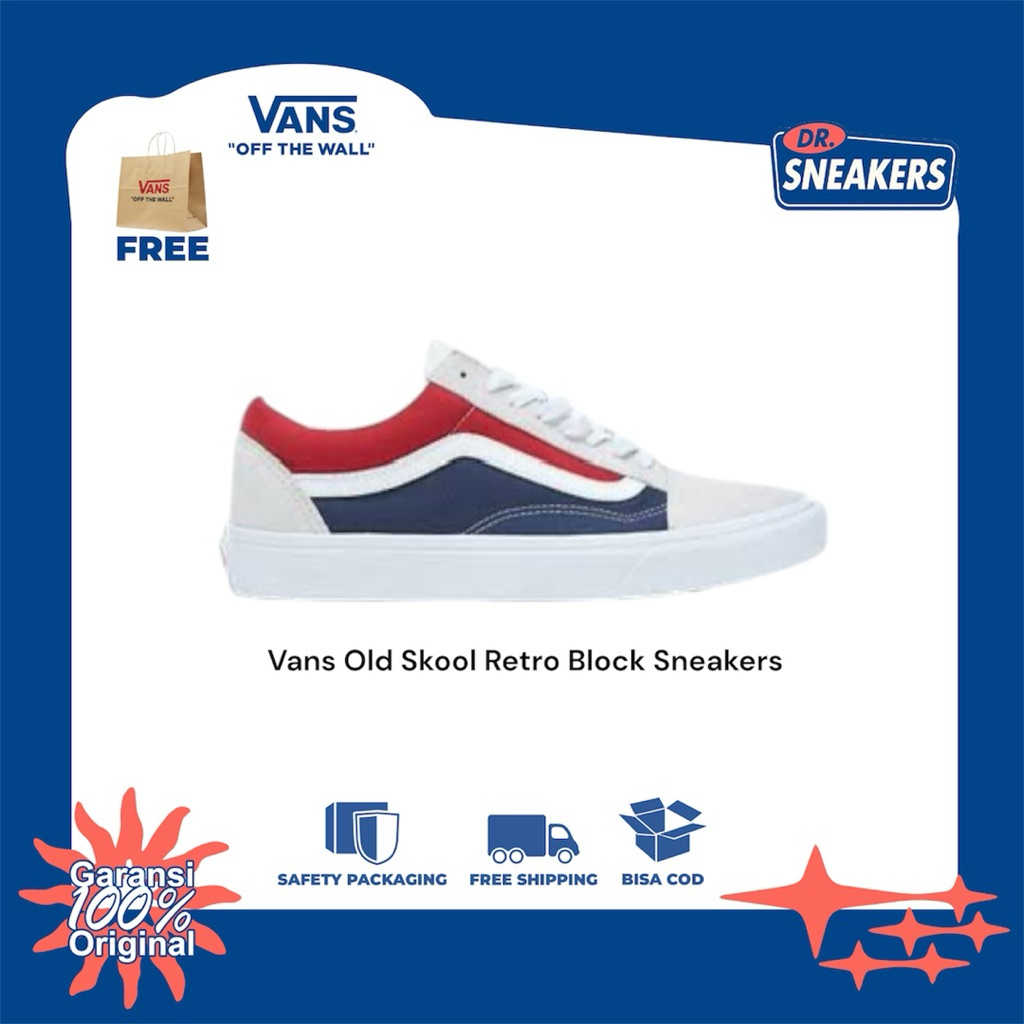 Jual Vans Old Skool Retro Block Sneakers | Shopee Indonesia