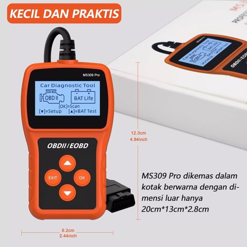Jual INDEX OBD2 Scanner MS309 Pro - Universal Mobil Diagnostic Tool ...