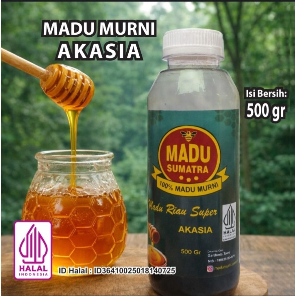 Jual Madu Murni, Asli Akasia Dan Multiflora 500Gr Madu Premium Rasa ...