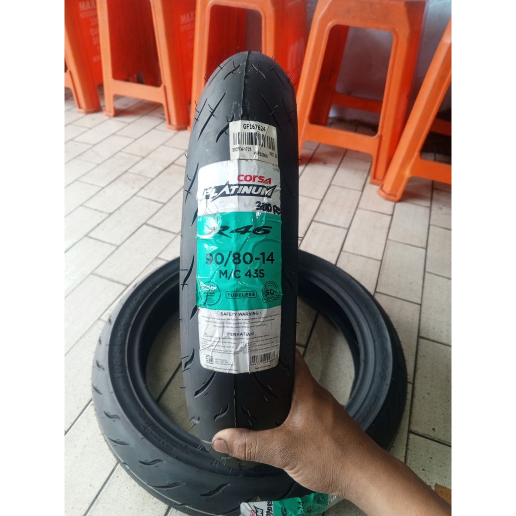 Jual Ban Motor Corsa R46 100/80 90/80 Ring 14 - Tubeless, Soft Compound ...