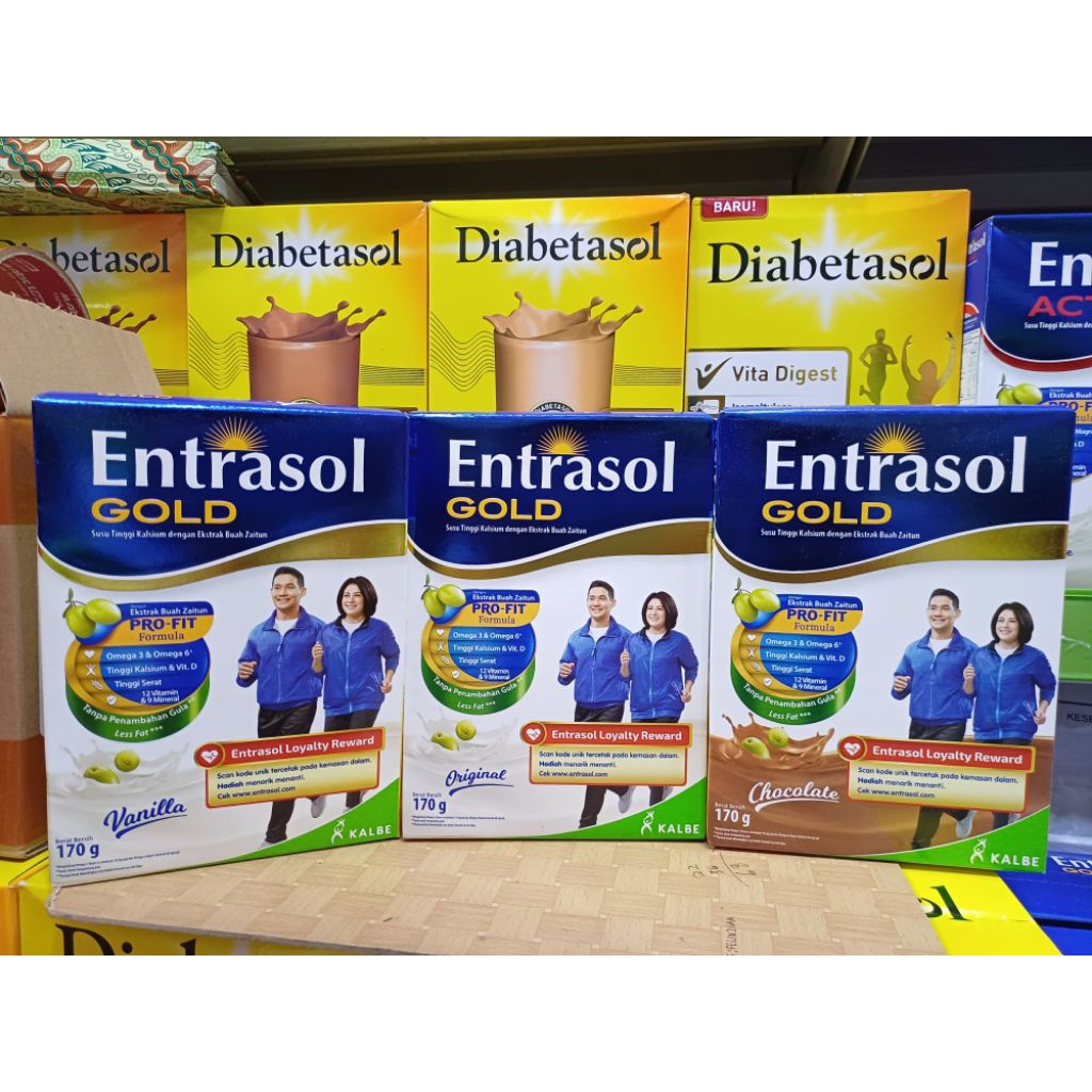 Jual ENTRASOL GOLD 170gr(Susu tinggi kalsium untuk usia 50tahun keatas ...