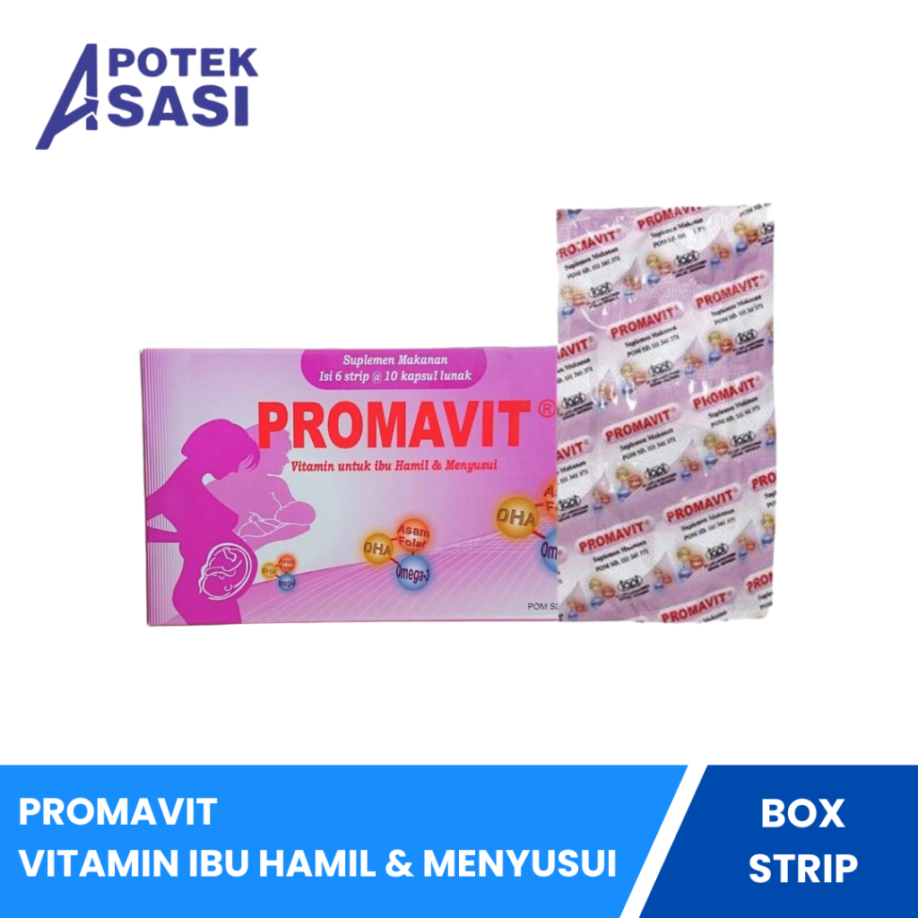 Jual Promavit Box isi 60 Tablet | Strip isi 10 Kapsul - Suplemen ...