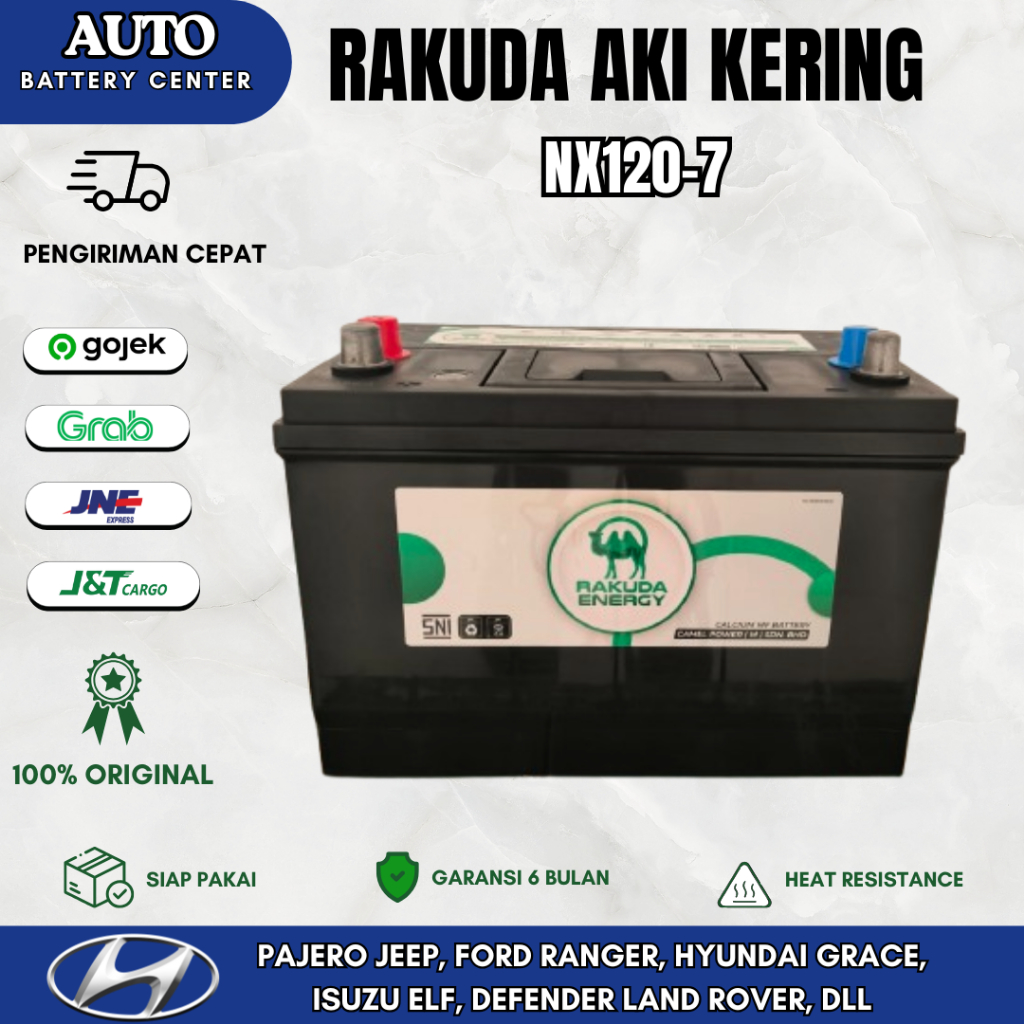 Jual Aki Kering Rakuda NX120-7 - Pajero Jeep, Ford Ranger, Hyundai ...
