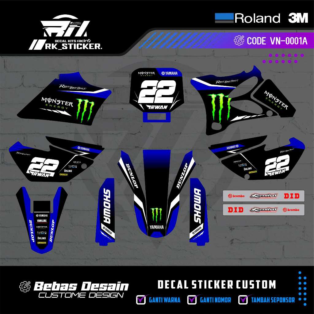 Jual DECAL YZ 85 OLD FULL BODY DECAL YZ 85 LAMA FULL BODY FREE CUSTOME ...