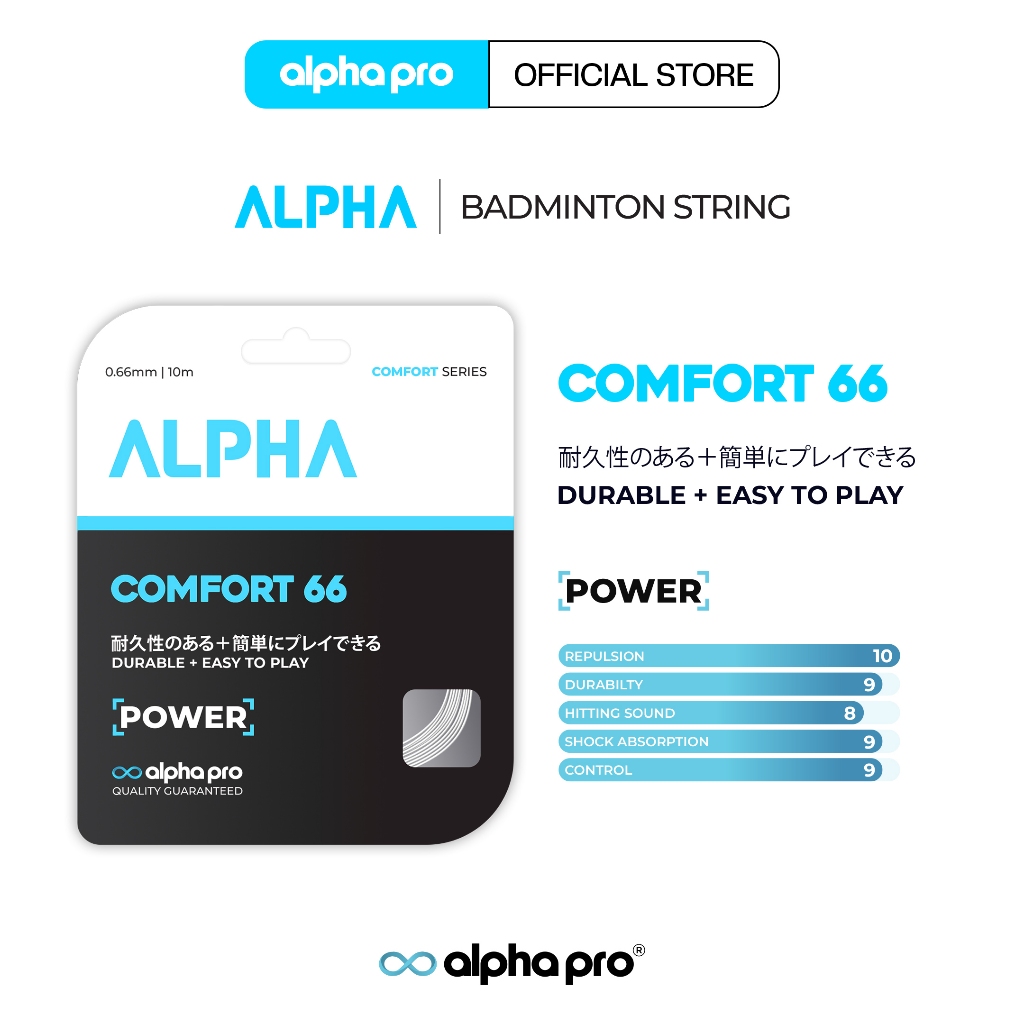 Jual Alpha Comfort 66 Senar Badminton String Bulutangkis | Shopee Indonesia