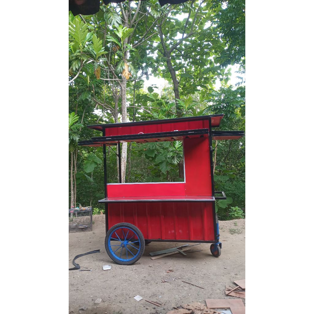 Jual Gerobak both, gerobak gorengan, gerobak martabak, gerobak roti ...